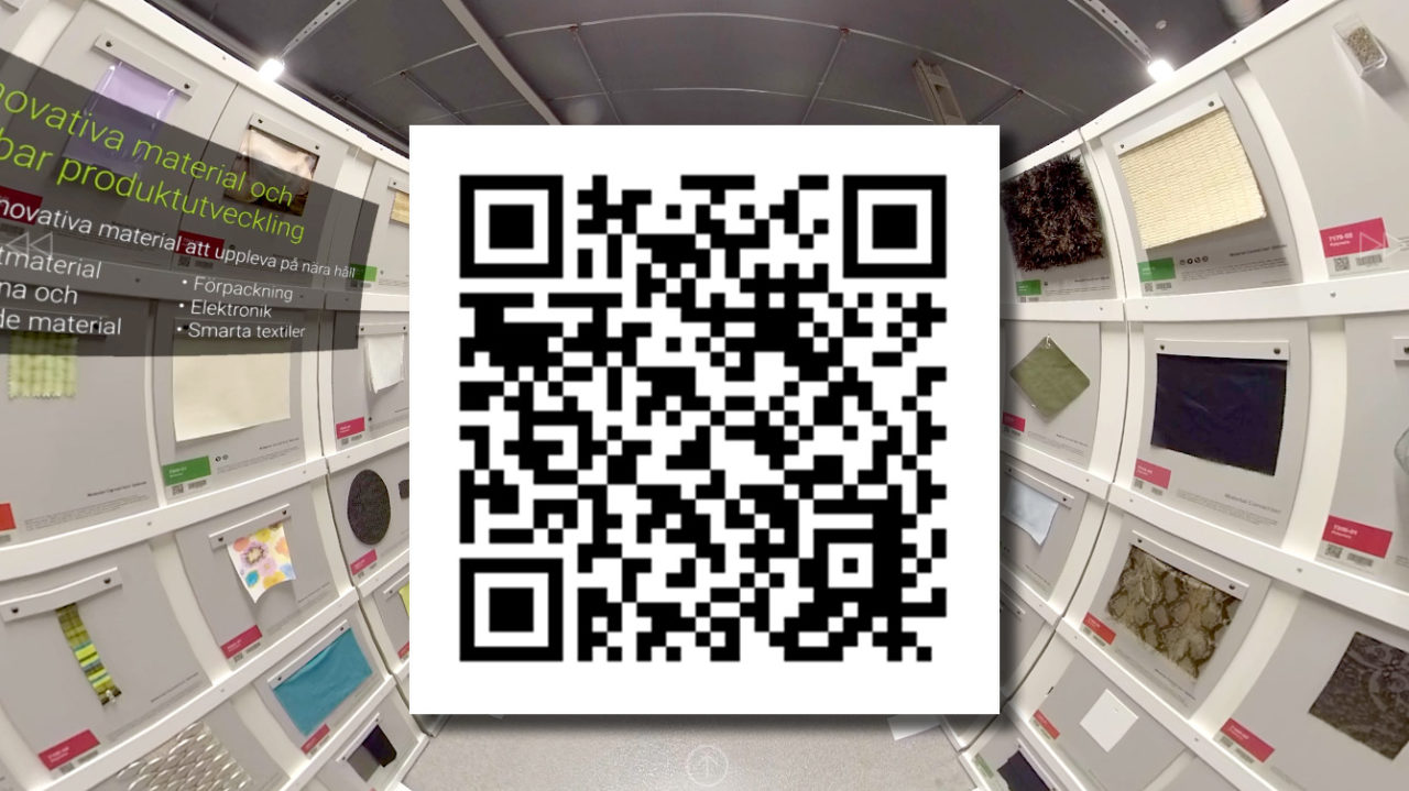 Scanna QR-koden med din mobil för att besöka oss i VR